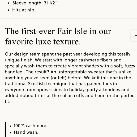 Brushed 100% Cashmere Fair Isle Women's Sweater Red J Crew - Picture 6 of 6